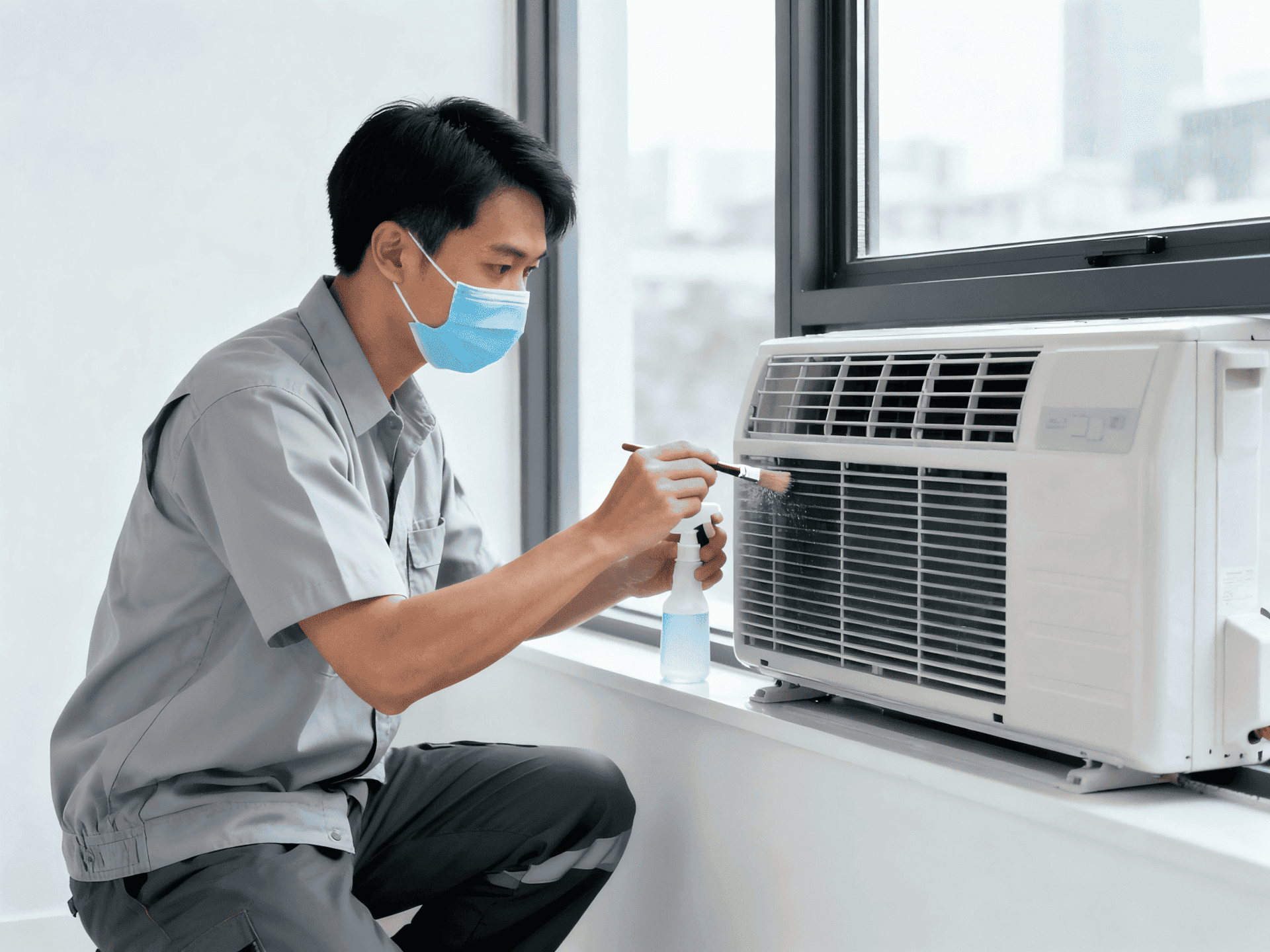 窗口式冷氣清洗服務