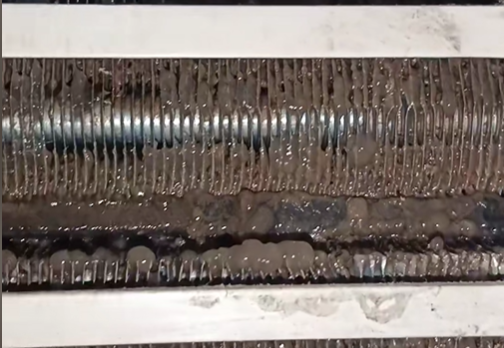 冷氣蒸發器與風輪積