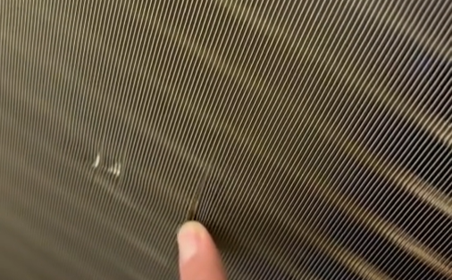 熱交換器（散熱片）受阻